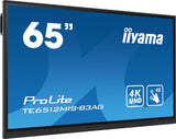 iiyama TE6512MIS-B3AG Signage Display Kiosk design 165.1 cm (65") LCD Wi-Fi 400 cd/m² 4K Ultra HD Black Touchscreen Built-in processor Android 11 24/7