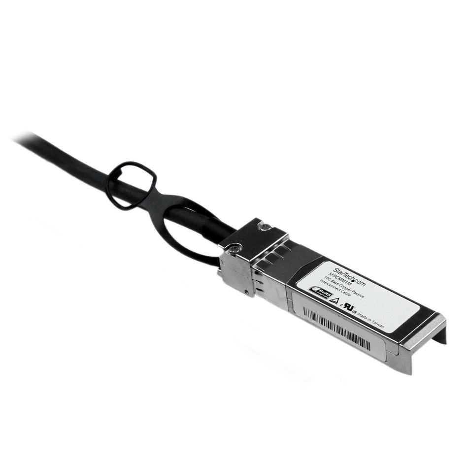 StarTech.com Cisco SFP-H10GB-CU1M Compatible 1m 10G SFP+ to SFP+ Direct Attach Cable Twinax - 10GbE SFP+ Copper DAC 10 Gbps Low Power Passive Mini GBIC/Transceiver Module DAC Firepower ASR920 ASR9000