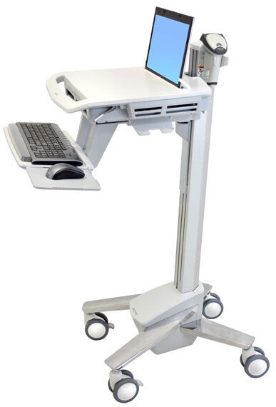 Ergotron StyleView EMR Laptop Cart, SV40 Aluminium, Grey, White Multimedia cart