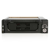 StarTech.com Black Aluminum 5.25in Rugged SATA Hard Drive Mobile Rack Drawer