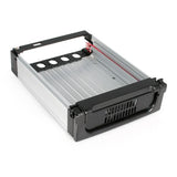 StarTech.com Black Aluminum 5.25in Rugged SATA Hard Drive Mobile Rack Drawer