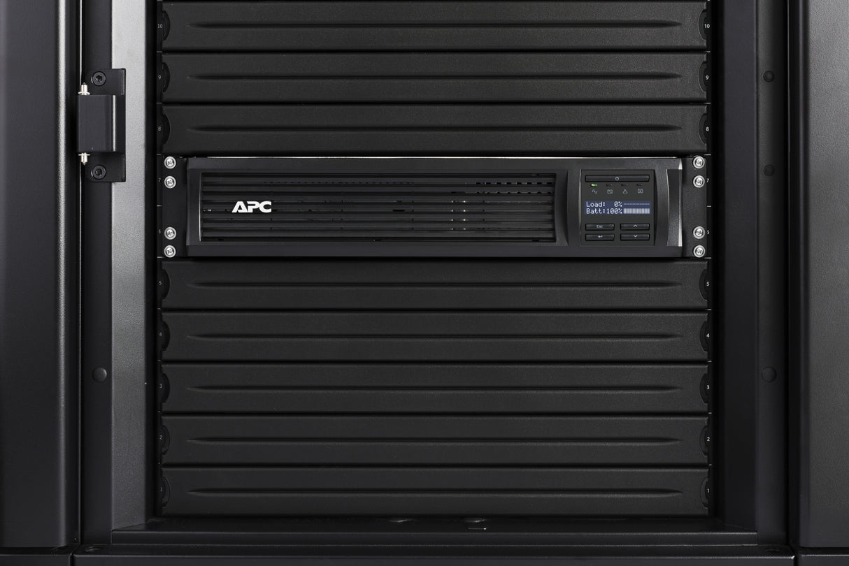 APC Smart-UPS, Line Interactive, 1000VA, Rackmount 2U, 230V, 4x IEC C13 outlets, SmartConnect Port+SmartSlot, AVR, LCD