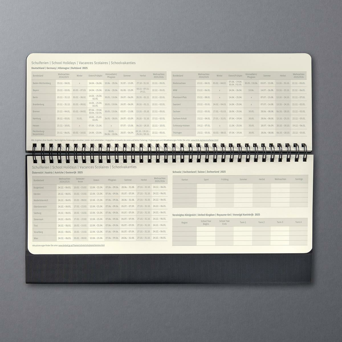 Sigel Desktop planner Conceptum 2025 (DE/EN/FR/NL)