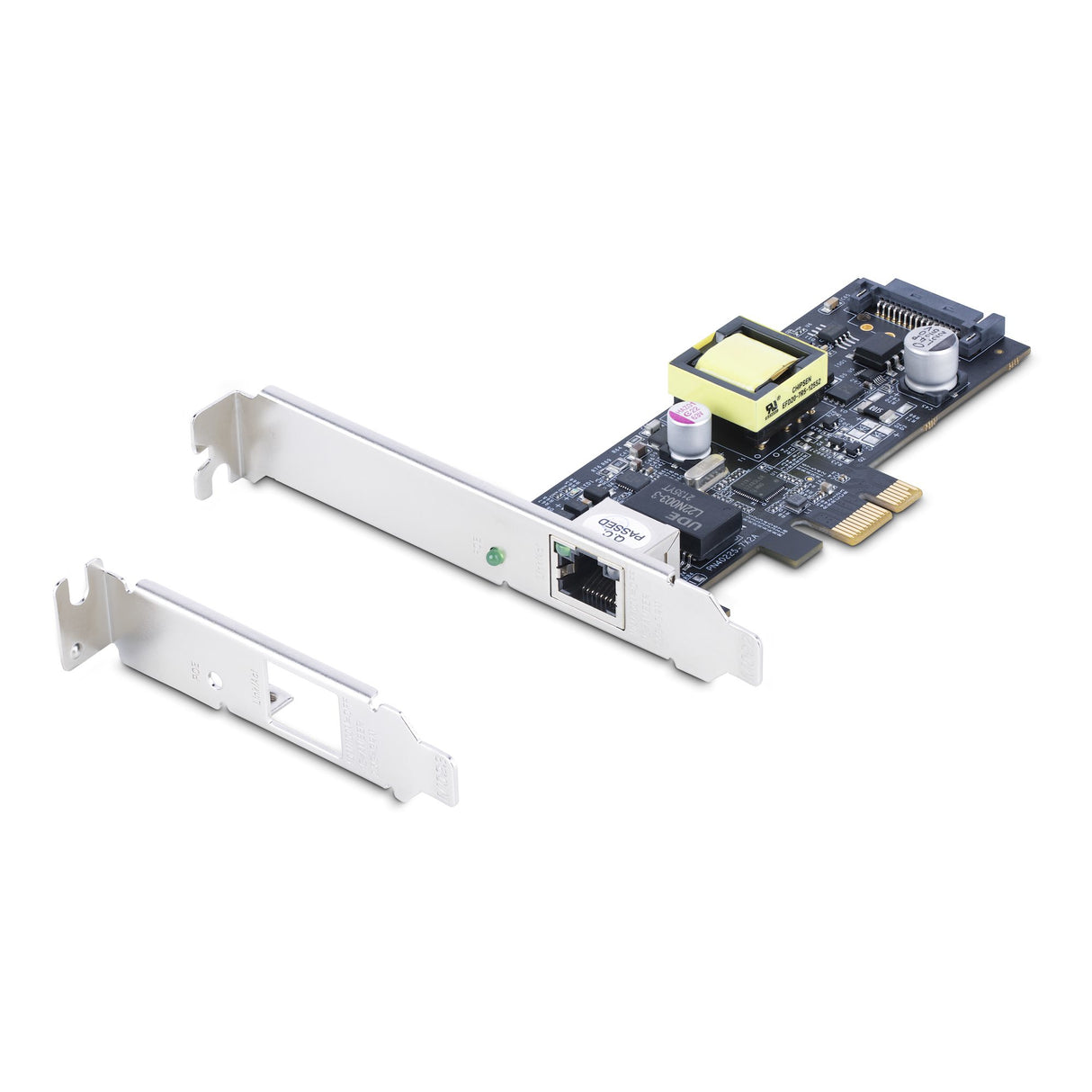 StarTech.com 1-Port 2.5Gbps NBASE-T PoE Network Card, Intel I225-V, 802.3af/at PoE+ Multi-Gigabit NIC, PCI Express Server LAN Card, SATA Powered Desktop Ethernet Interface - Supports Windows, Linux, VMware ESXI