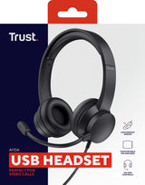 Trust Ayda Headset Wired Head-band Calls/Music Black