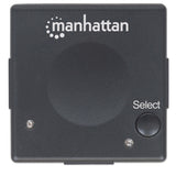 Manhattan HDMI Switch 2-Port, 1080p, Connects x2 HDMI sources to x1 display, Automatic and Manual Switching (via button), No external power required, Black, Three Year Warranty, Blister