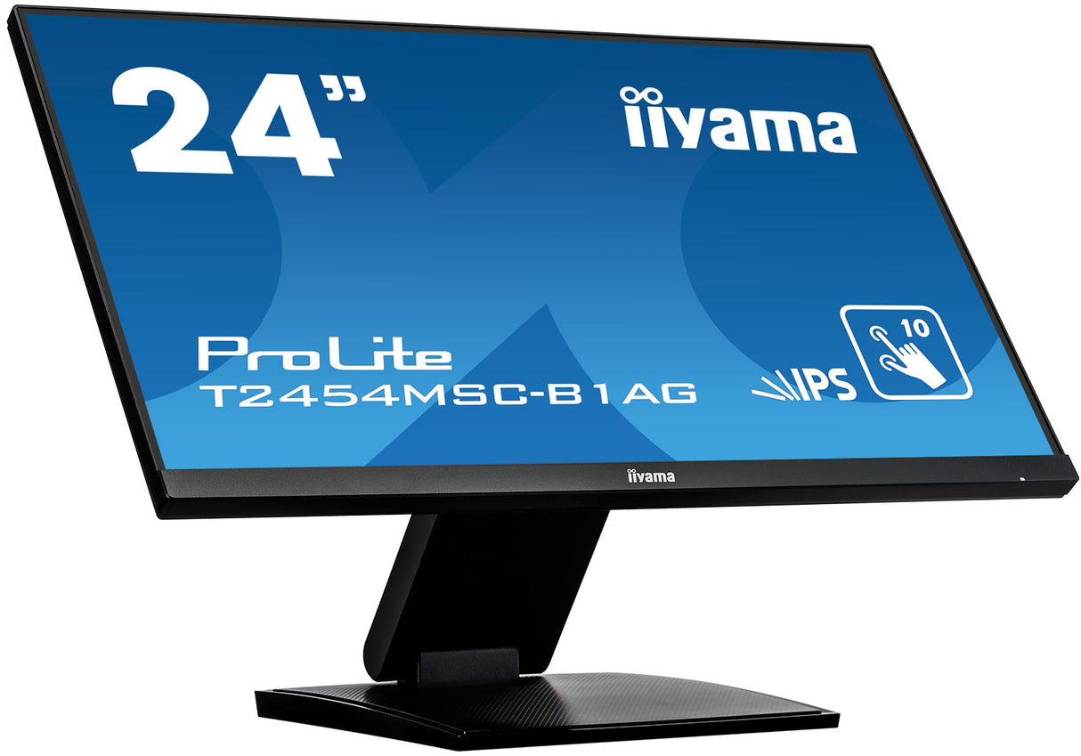 iiyama ProLite T2454MSC-B1AG computer monitor 60.5 cm (23.8") 1920 x 1080 pixels Full HD LED Touchscreen Multi-user Black