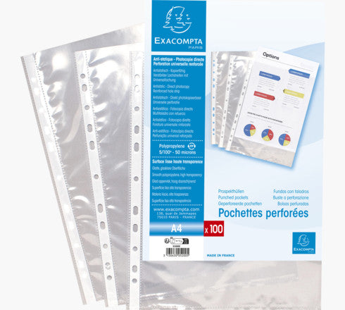 Exacompta 5200E sheet protector 210 x 297 mm (A4) Polypropylene (PP)