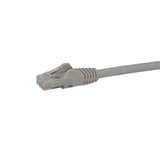 StarTech.com 10m CAT6 Ethernet Cable - Grey CAT 6 Gigabit Ethernet Wire -650MHz 100W PoE RJ45 UTP Network/Patch Cord Snagless w/Strain Relief Fluke Tested/Wiring is UL Certified/TIA