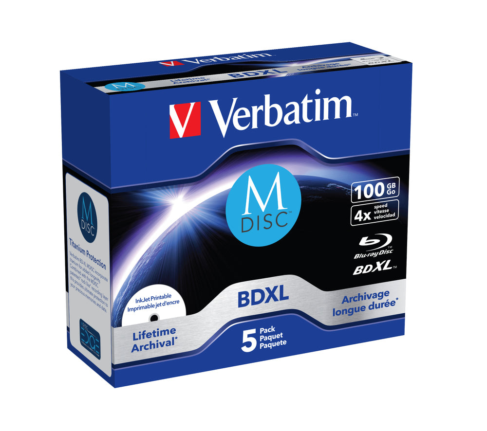 Verbatim 43834 blank Blu-Ray disc BDXL 100 GB 5 pc(s)