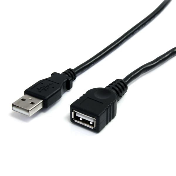 StarTech.com 10 ft Black USB 2.0 Extension Cable A to A - M/F