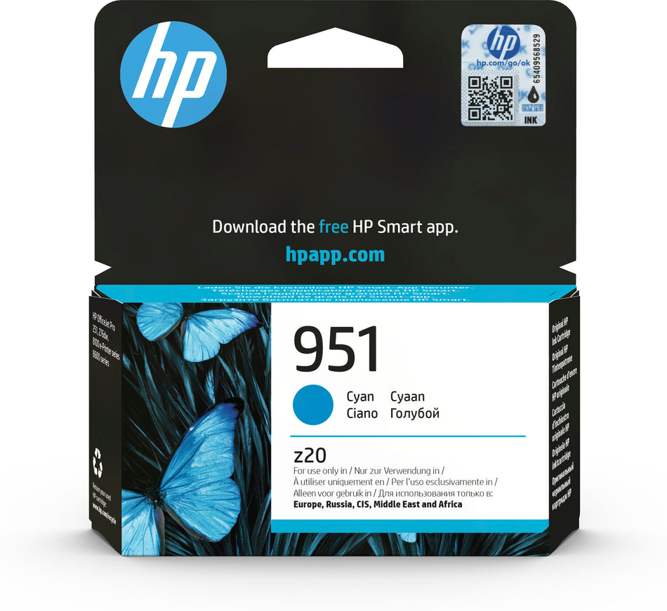 HP 951 Cyan Original Ink Cartridge