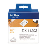 Brother DK-11202 DirectLabel Etikettes 62mm x 100mm 300 for Brother P-Touch QL/700/800/QL 12-102mm/QL 12-103.6mm