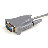 StarTech.com 3ft (91cm) 1-Port USB to Serial Cable, DB9/DB25 RS232 to USB Converter, Prolific, USB to Serial Adapter