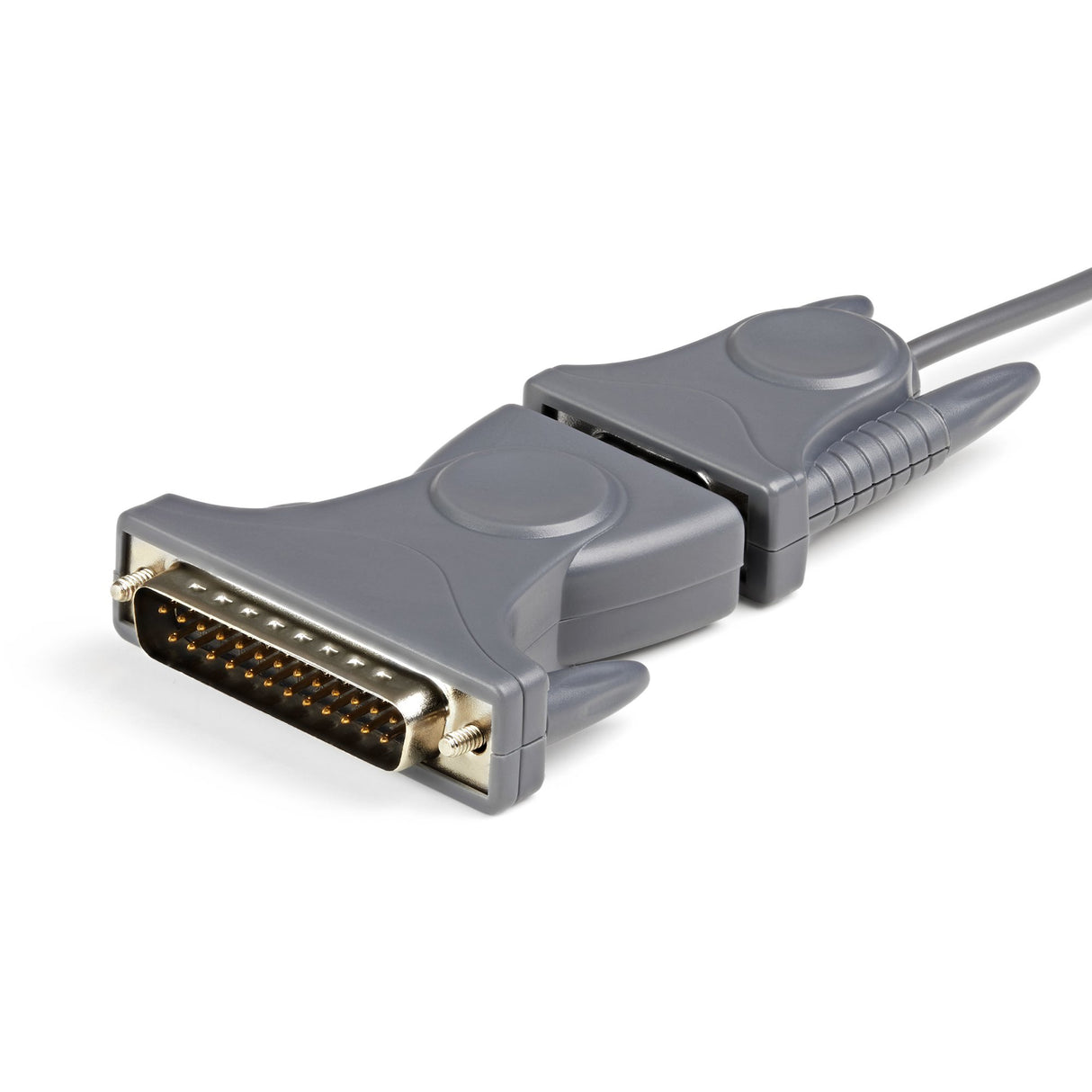 StarTech.com 3ft (91cm) 1-Port USB to Serial Cable, DB9/DB25 RS232 to USB Converter, Prolific, USB to Serial Adapter