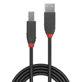 Lindy 0.2m USB 2.0 Type A to B Cable, Anthra Line