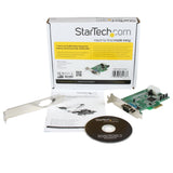 StarTech.com 1-port PCI Express RS232 Serial Adapter Card - PCIe RS232 Serial Host Controller Card - PCIe to Serial DB9 - 16550 UART - Low Profile Expansion Card - Windows & Linux