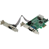 StarTech.com 2 Port Low Profile Native RS232 PCI Express Serial Card with 16550 UART