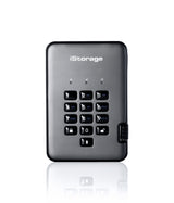 iStorage diskAshur PRO2 256-bit 2TB USB 3.2 secure encrypted solid-state drive IS-DAP2-256-SSD-2000-C-G