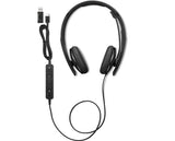 Lenovo 4XD1M39028 headphones/headset Wired Head-band USB Type-C Black