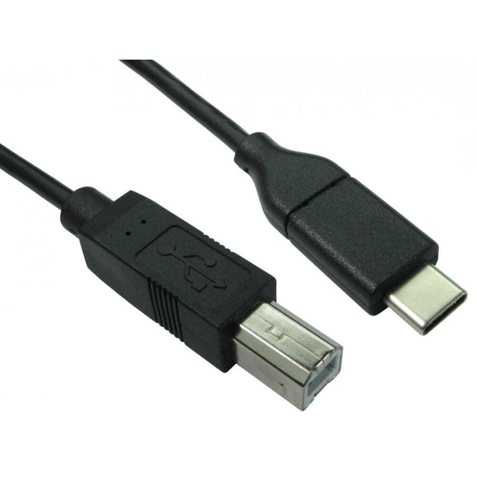Cables Direct USB3C-871 USB cable USB 2.0 1 m USB C USB B Black