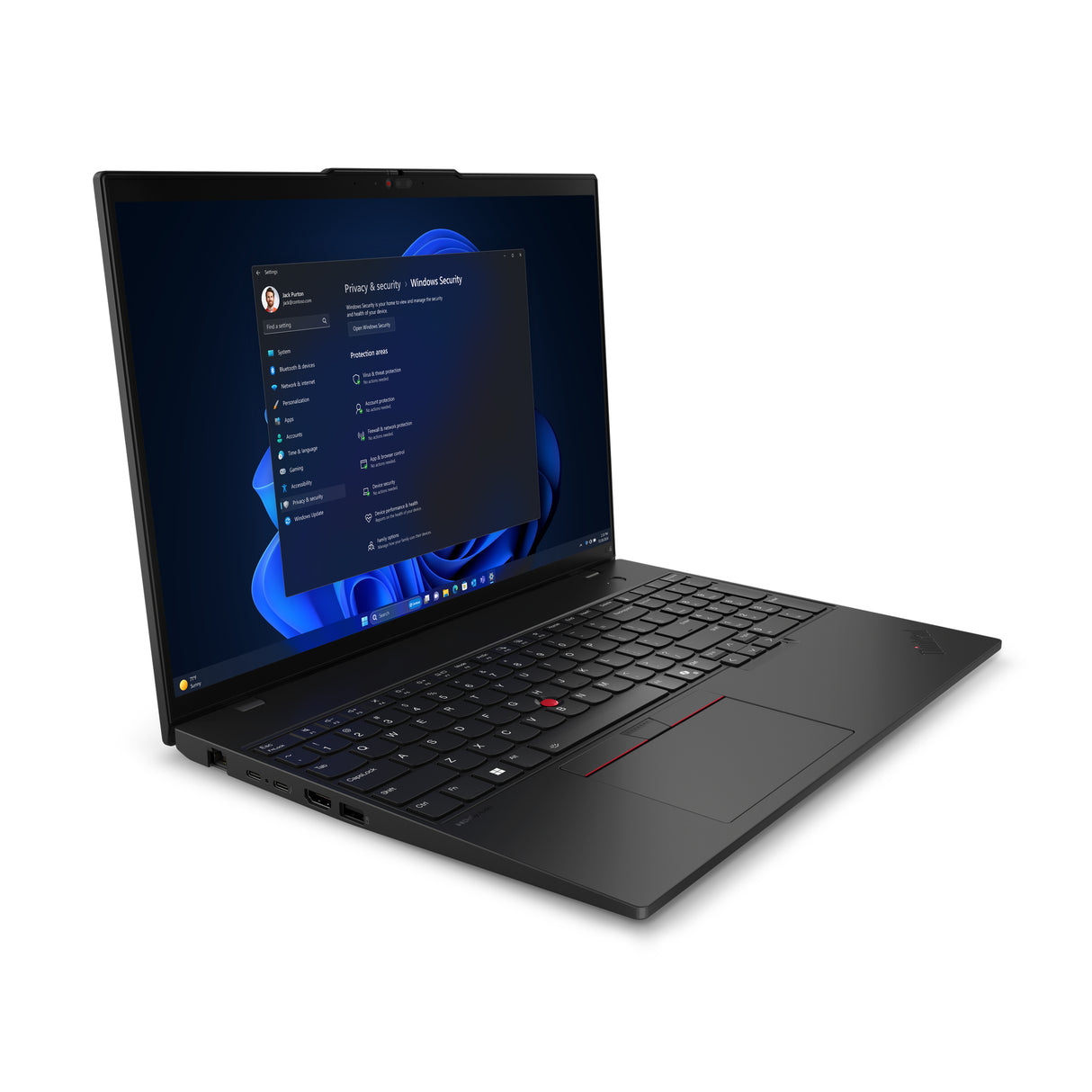 Lenovo ThinkPad L16 Intel Core Ultra 7 155U Laptop 40.6 cm (16") WUXGA 16 GB DDR5-SDRAM 512 GB SSD Wi-Fi 6E (802.11ax) Windows 11 Pro Black