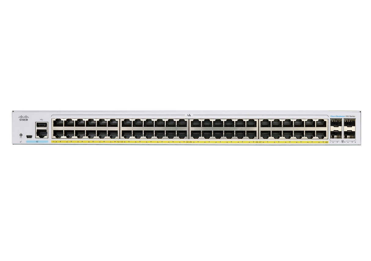 Cisco Business CBS350-48FP-4X Managed Switch | 48 Port GE | Full PoE | 4x10G SFP+ | Limited Lifetime Protection (CBS350-48FP-4X)