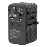 Verbatim UTA-06 100W GaN III Universal Travel Adapter with 2 x USB-C PD & QC 4+ & 2 x USB-A QC 3.0 ports