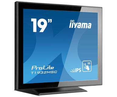 iiyama ProLite T1932MSC-B5AG computer monitor 48.3 cm (19") 1280 x 1024 pixels LED Touchscreen Tabletop Black