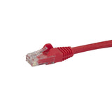 StarTech.com 100ft CAT6 Ethernet Cable - Red CAT 6 Gigabit Ethernet Wire -650MHz 100W PoE RJ45 UTP Network/Patch Cord Snagless w/Strain Relief Fluke Tested/Wiring is UL Certified/TIA