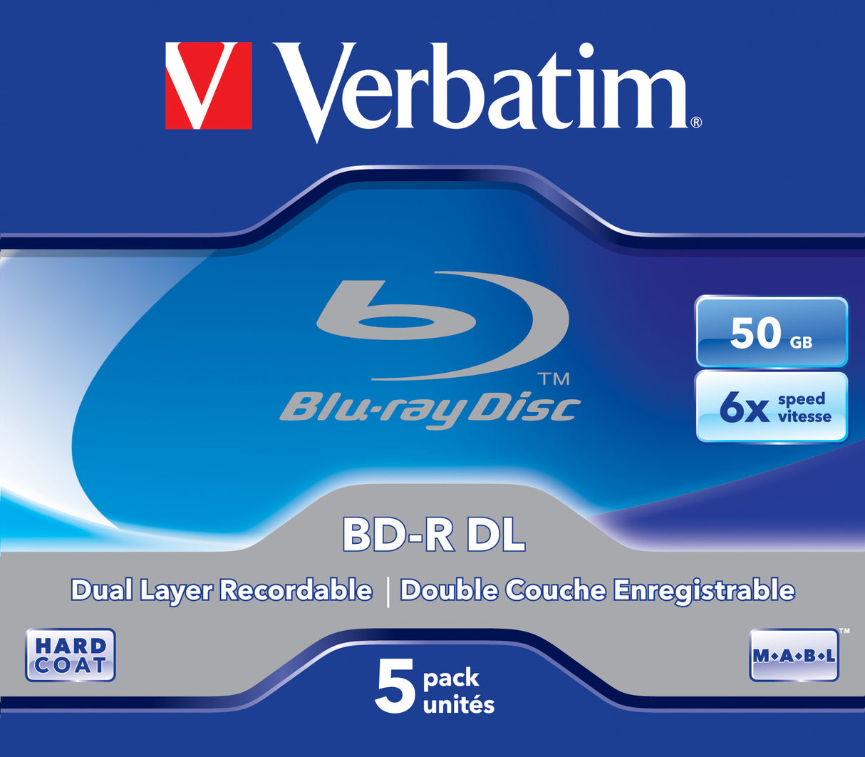 Verbatim 43748 blank Blu-Ray disc BD-R 50 GB 5 pc(s)