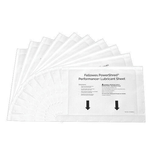 Fellowes 4025601 paper shredder accessory Lubricant sheets 10 pc(s)