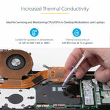 StarTech.com Thermal Paste, Metal Oxide Compound, Re-sealable Syringe (1.5g), CPU Heat Sink Thermal Grease Paste