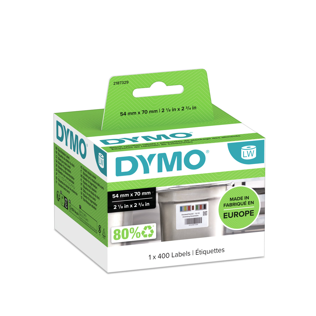 DYMO ® LabelWriter™ Stock Rotation Labels FSC™ - 70 x 54mm