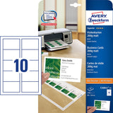 Avery C32011-25 non-adhesive label 250 pc(s) White Rectangle