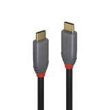 Lindy 1.5m USB 3.2 Type C to C Cable, 20Gbps, 5A, PD, Anthra Line