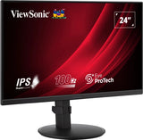 Viewsonic VA VA2408-HDJ computer monitor 61 cm (24") 1920 x 1080 pixels Full HD LED Black