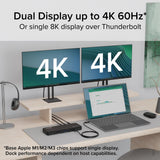 Plugable Technologies PLUGABLE THUNDERBOLT 4 DOCK FOR 4K DUAL MONITORS OR SINGLE 8K, 100W LAPTOP CHARGING