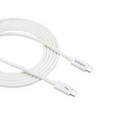 StarTech.com Thunderbolt 3 Cable - 20Gbps - 2m - White - Thunderbolt, USB, and DisplayPort Compatible