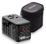 Verbatim UTA-10 140W GaN III Universal Travel Adapter with 2 x USB-C PD 3.1 & QC 4+, 1 x USB-C PD 3.0 & 1 x USB-A QC 3.0 ports