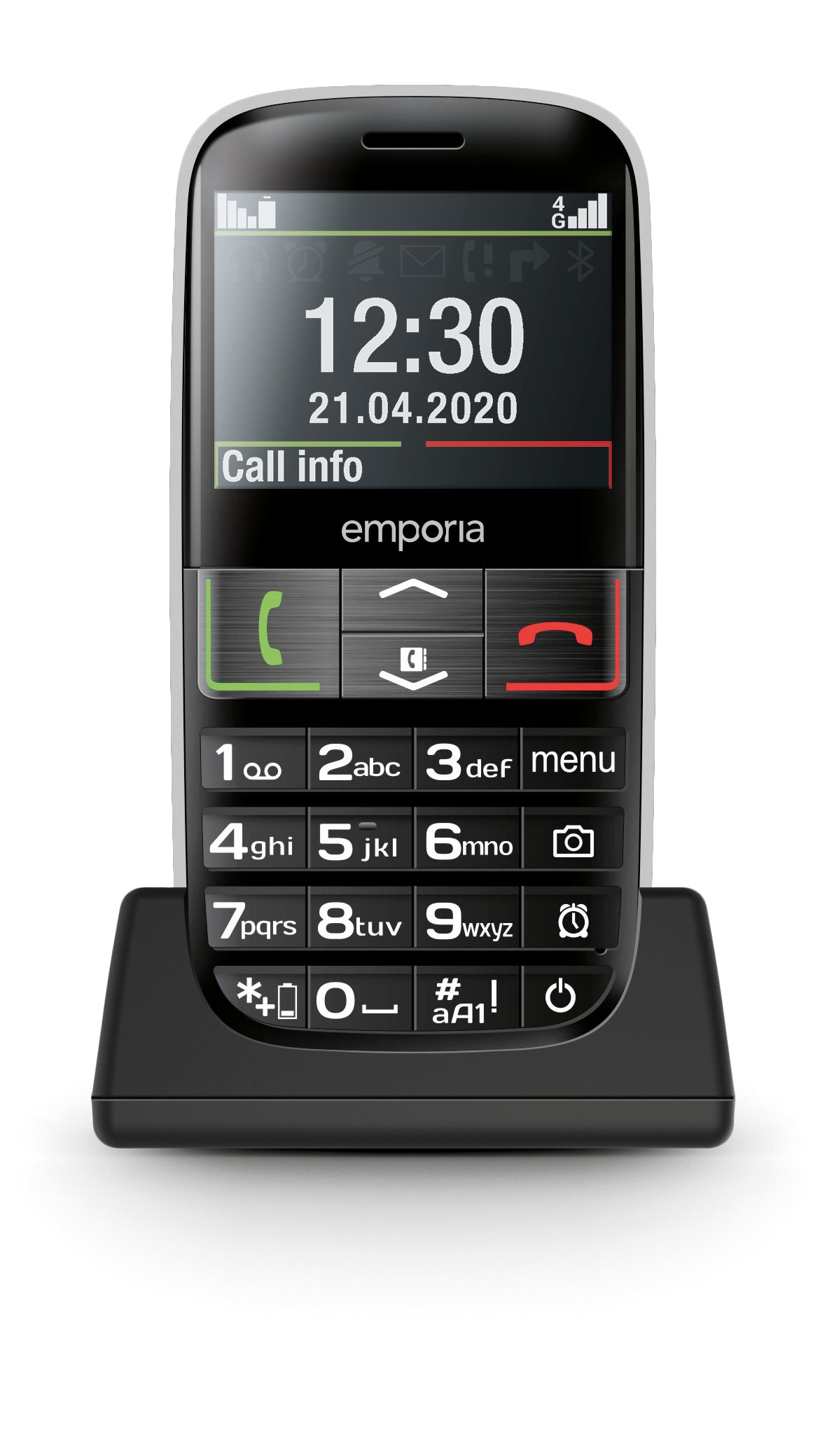 Emporia Euphoria-LTE 5.84 cm (2.3") 98 g Black Senior phone