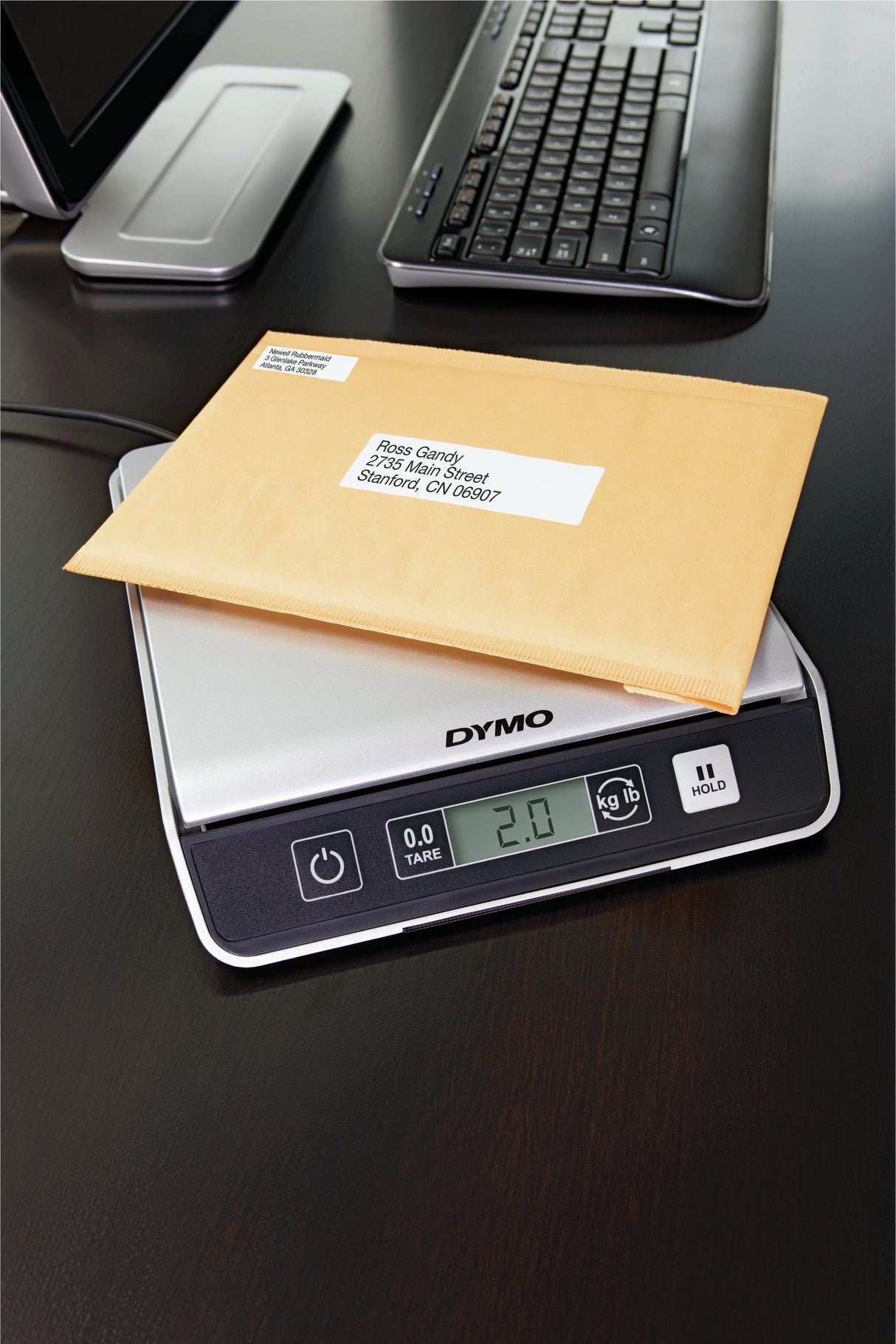 DYMO M10 Electronic postal scale Black, Silver