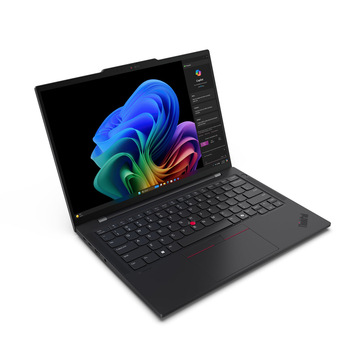 Lenovo ThinkPad T14s Gen 6 (Snapdragon) Qualcomm Snapdragon X1E-78-100 Laptop 35.6 cm (14") WUXGA 32 GB LPDDR5x-SDRAM 1 TB SSD Wi-Fi 7 (802.11be) Windows 11 Pro Black