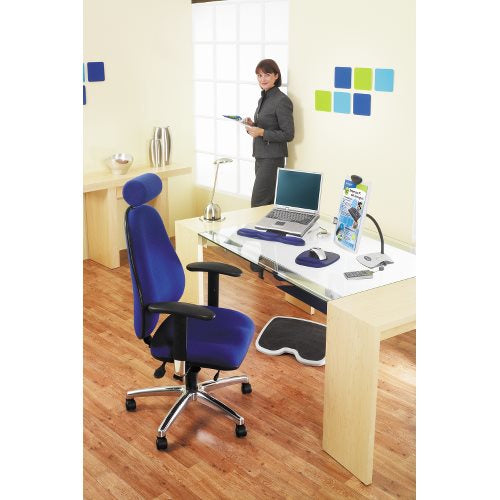 Kensington Foam Mouse Pad with Integrated Wrist Support - Blue