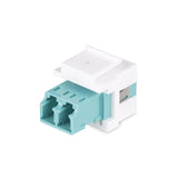 StarTech.com LC to LC Coupler, LC Fiber Coupler, LC/UPC Keystone Jack, Duplex Fiber Optic LC Keystone Coupler for Patch Panel