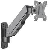 Manhattan TV & Monitor Mount, Wall, Spring Arm, 1 screen, Screen Sizes: 17-32", Black, VESA 75x75 to 100x100mm, Max 8kg, Height Adjustable Swivel Arm (2 pivots), Lifetime Warranty