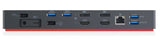 Lenovo 40AN0135UK laptop dock/port replicator Wired Thunderbolt 3 Black