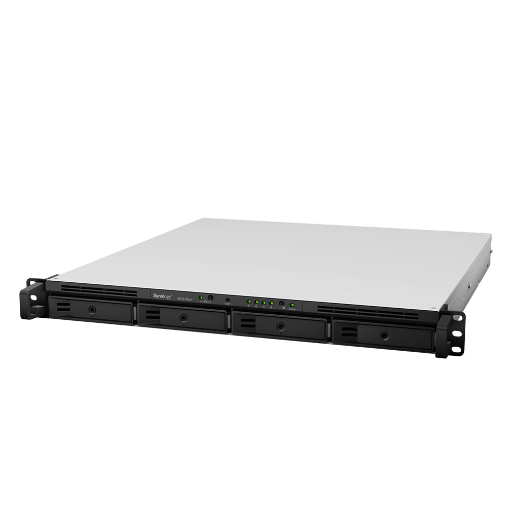 Synology RackStation RS1619XS+ NAS/storage server Rack (1U) Intel® Xeon® D D-1527 8 GB DDR4 DiskStation Manager Black