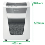 Leitz IQ Office Pro paper shredder Micro-cut shredding 55 dB 23 cm White