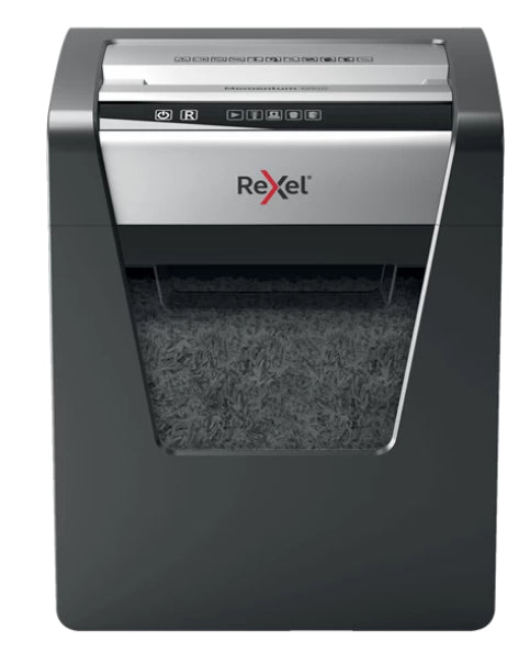 Rexel M510 paper shredder Micro-cut shredding 60 dB 22.3 cm Black, Silver